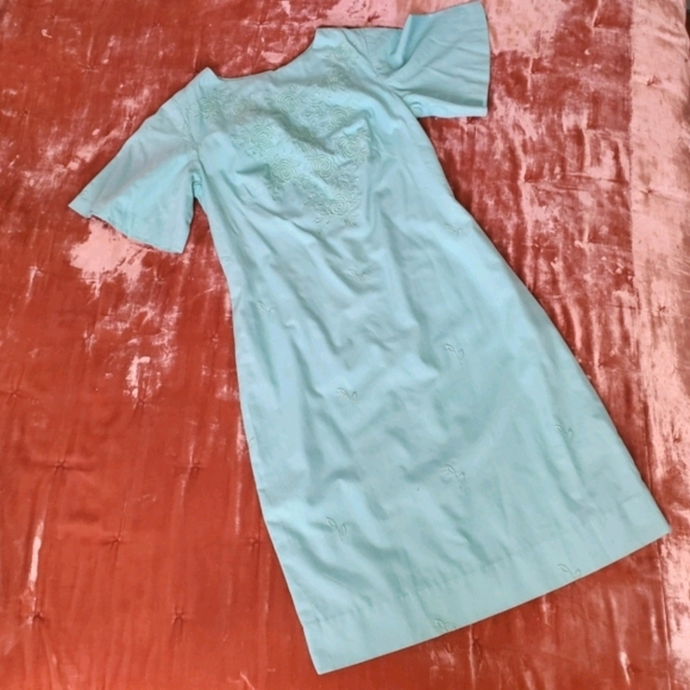 Embroidered Vintage Dress Custom made